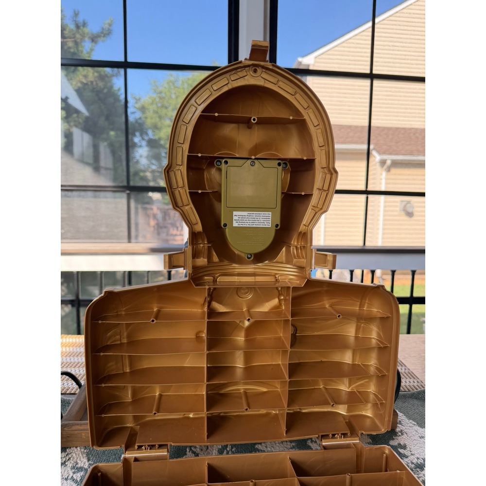 VTG 1983 Star Wars C-3PO Action Figure Carrying Case Gold Kenner Bust Storage - Picture 16 of 17